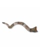 Sterling Silver Plated Yemenite Kudu Shofar - Hamsa and Evil Eye (Choi